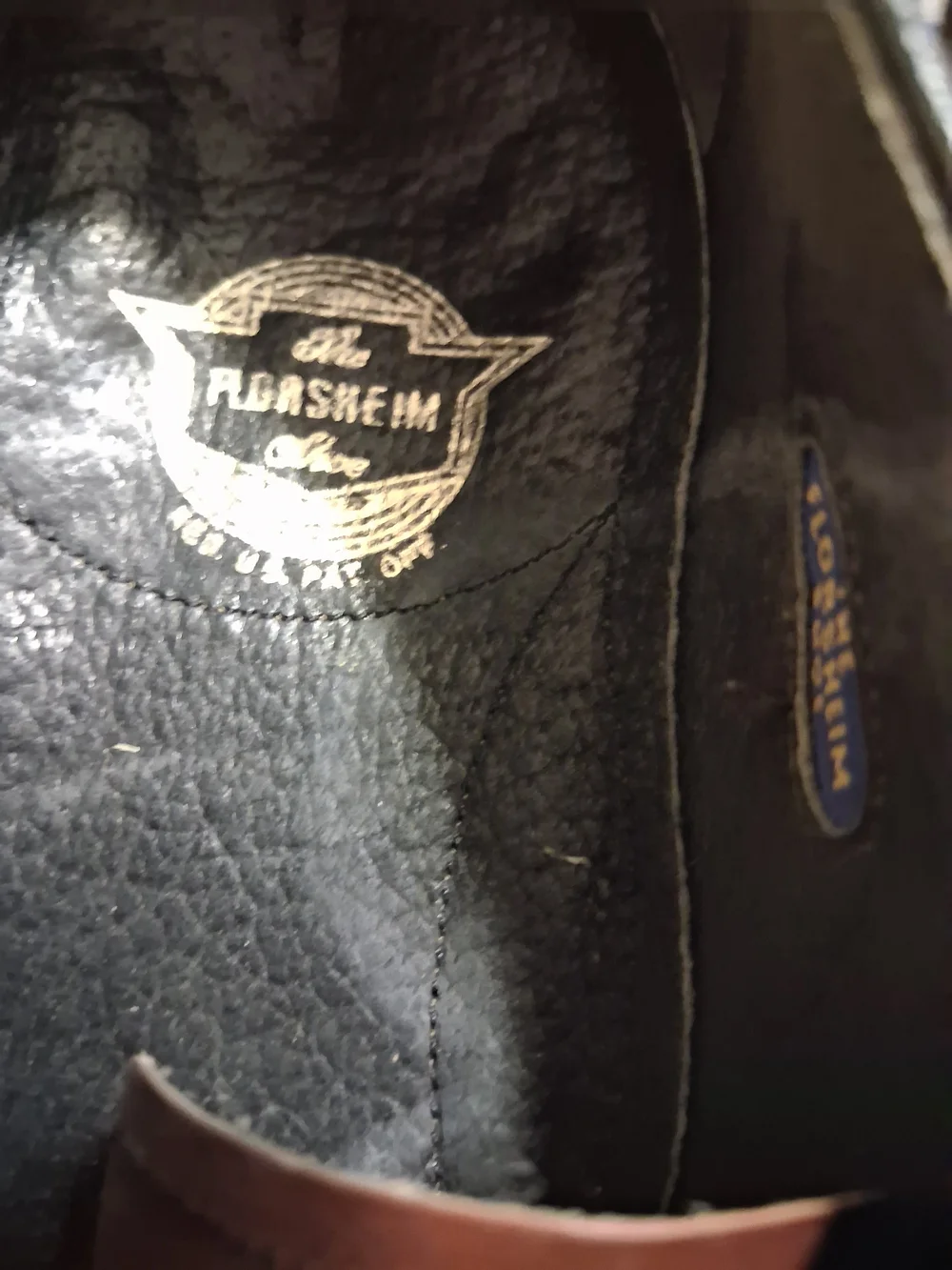 Florsheim Brown Leather Cap-Toe Oxfords with Black Laces